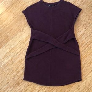 Athleta xxs purple sweatshirt dress